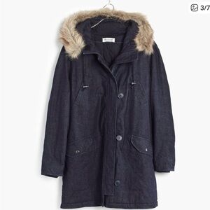 Madewell Denim Parka Coat
